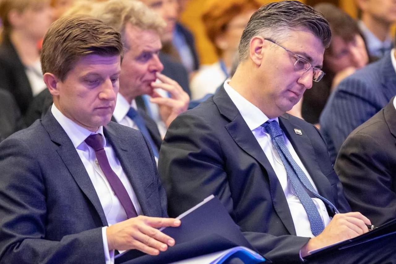 Ministar financija Zdravko Marić, premijer Andrej Plenković amjenik glavne direktorice MMF-a Tao Zhang