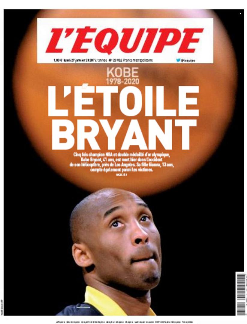 Francuski L'Équipe: Zvijezda Bryant