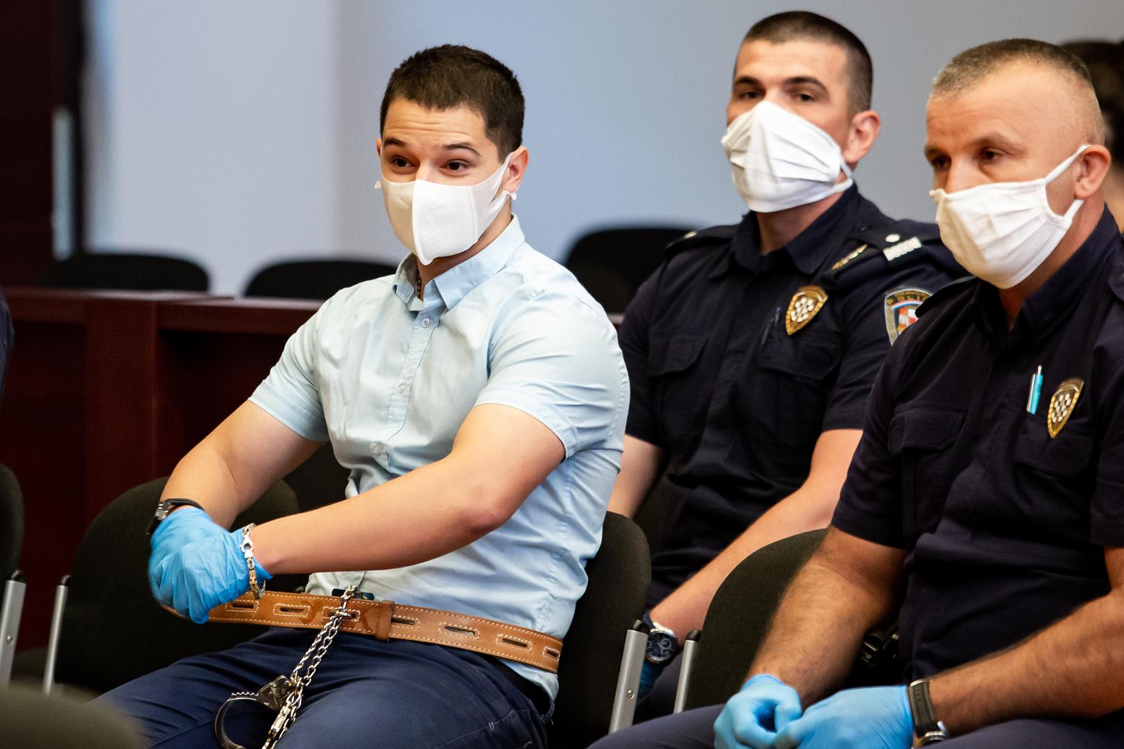 12.08.2020., Split - Sudenje Filipu Zavadlavu (25), optuzenomu za trostruko tesko ubojstvo u Splitu pocetkom ove godine, zapocelo je na Zupanijskom sudu u Splitu.Photo: Milan Sabic/PIXSELL