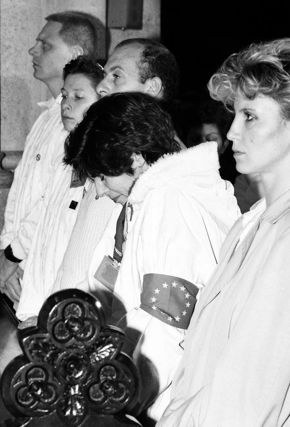 Misa u katedrali za poginule promatrače Europske zajednice, 1992.