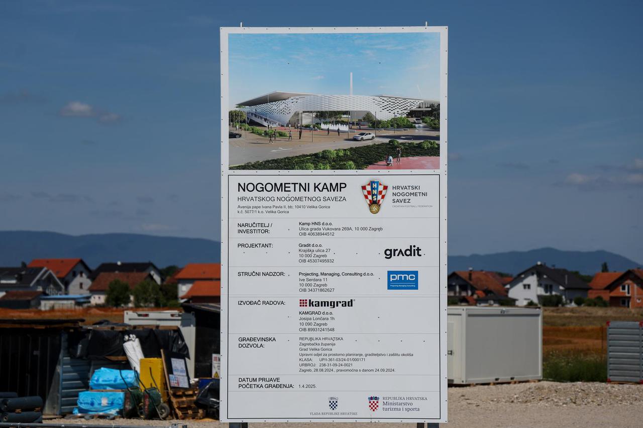 Velika Gorica: Radovi na izgradnji nogometnog kampa Hrvatskog nogometnog saveza