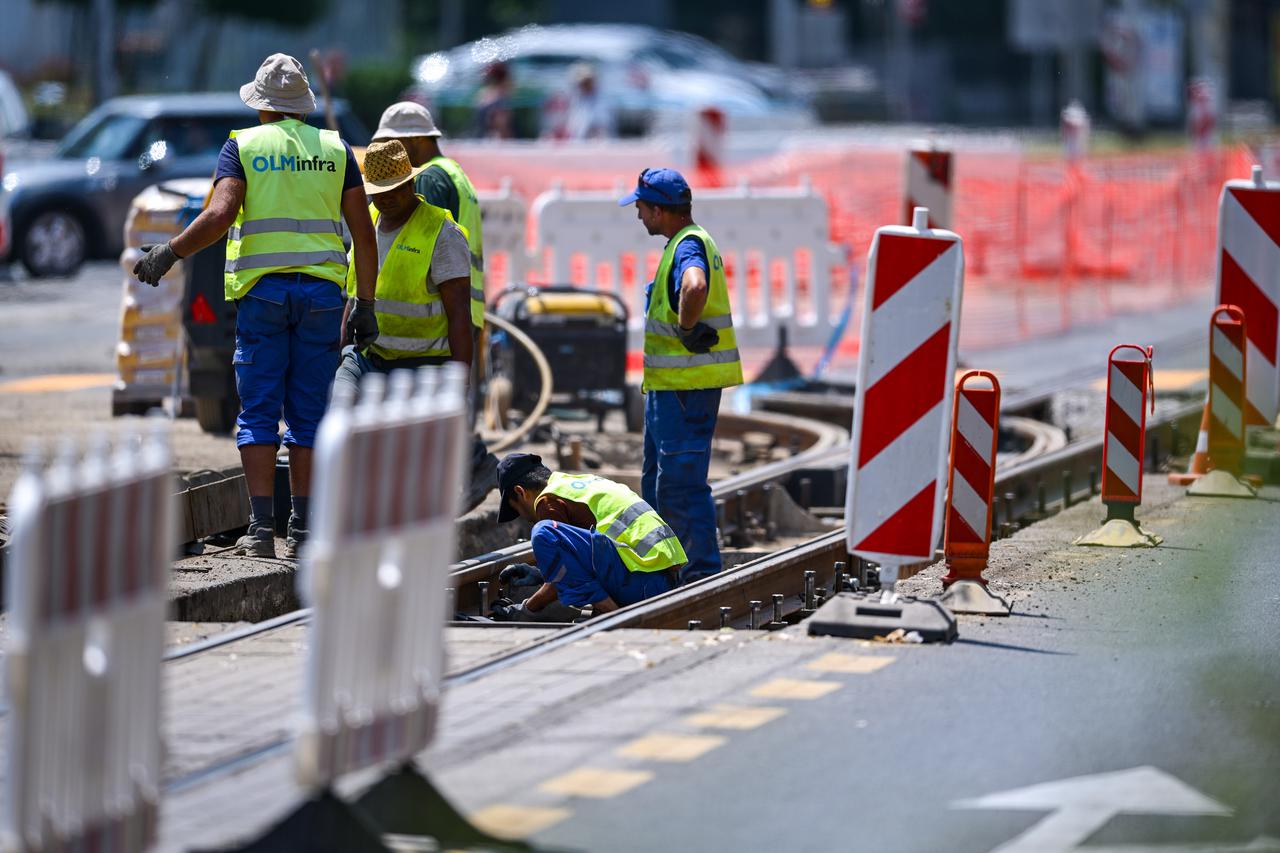 Zagreb: Nastavljaju se radovi na gradilištu Vukovarska - Savska