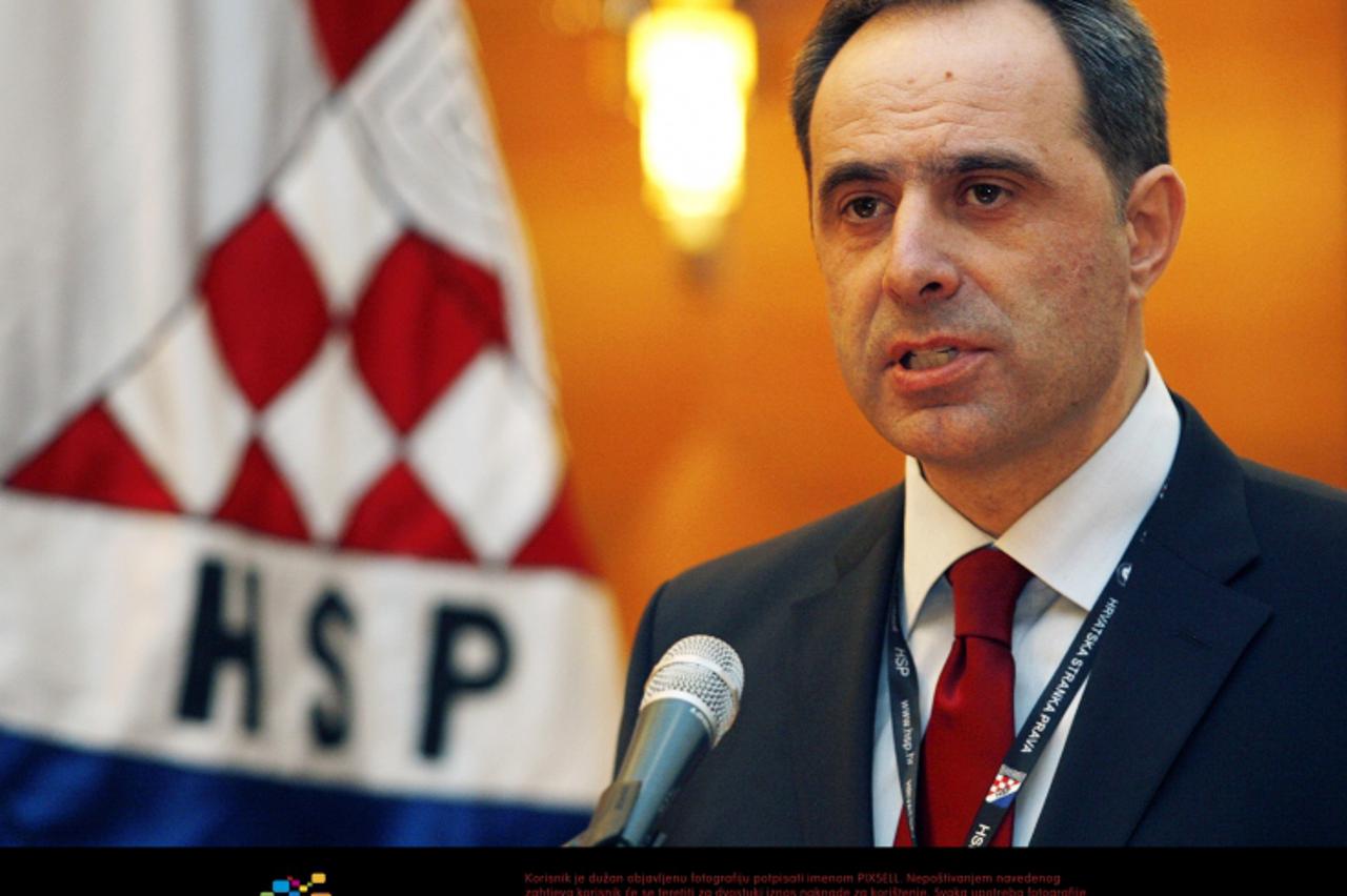 \'25.02.2012.,  Zagreb - Sjednica Sabora HSP-a u Hotelu Westin. Za predsjednika stranke izabran je Danijel Srb. Danijel Srb.  Photo: Martina Popovcic/PIXSELL\'