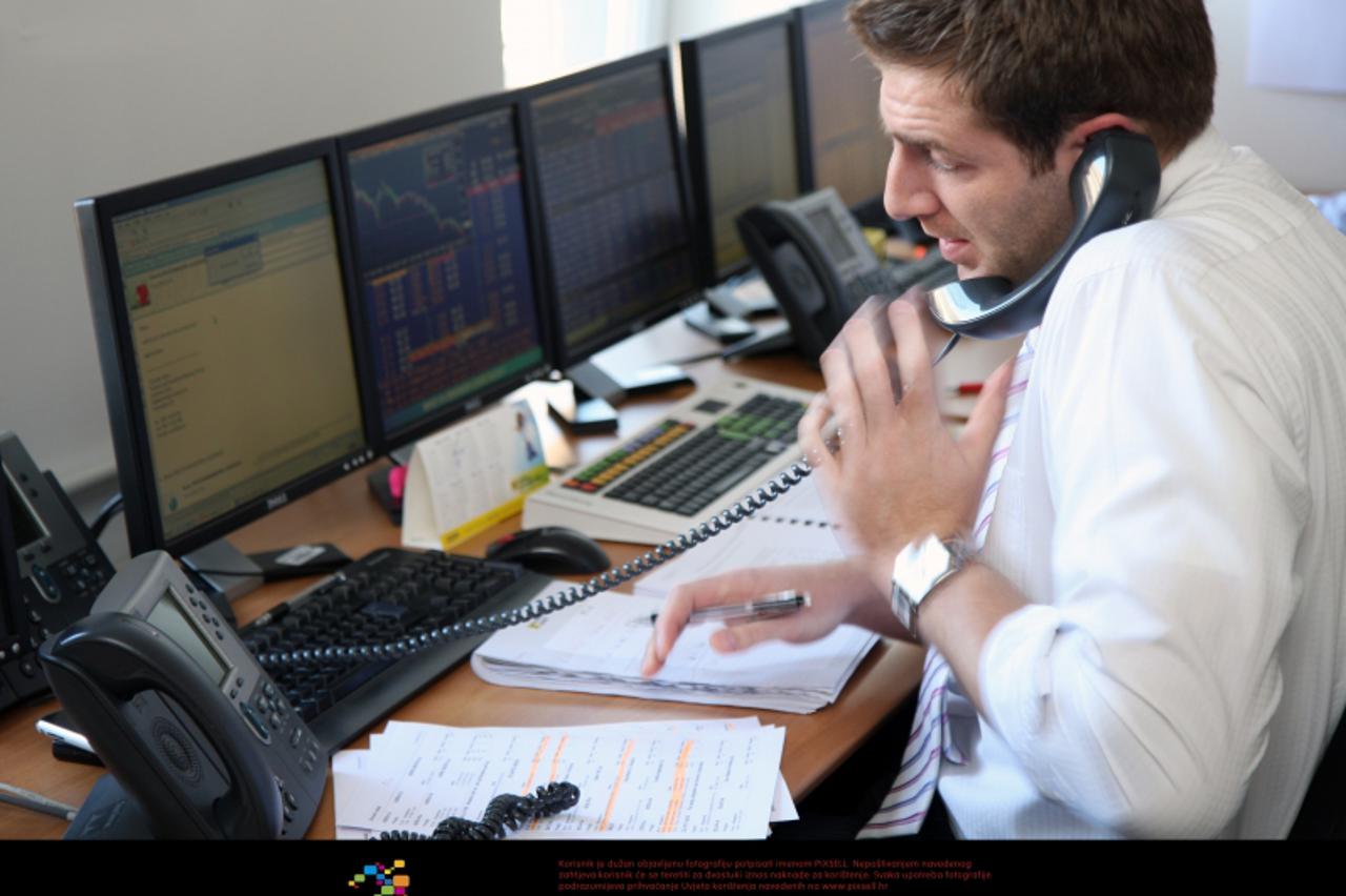 '19.02.2009., Zagreb - Trgovanje na Zagrebackoj burzi. Photo: Tatjana Tadic/Poslovni dnevnik/PIXSELL'