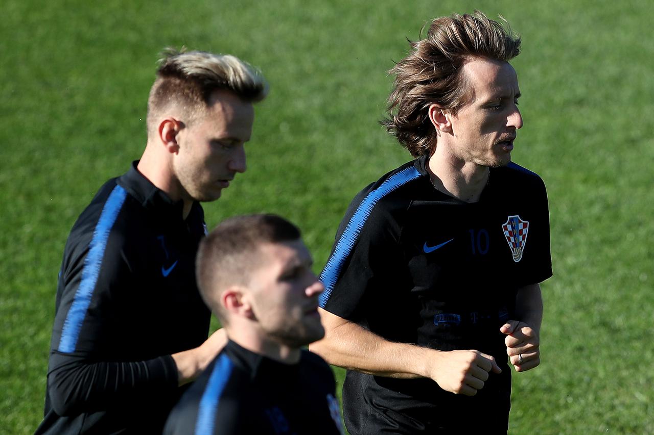Roščino: Trening hrvatske nogometne reprezentacije