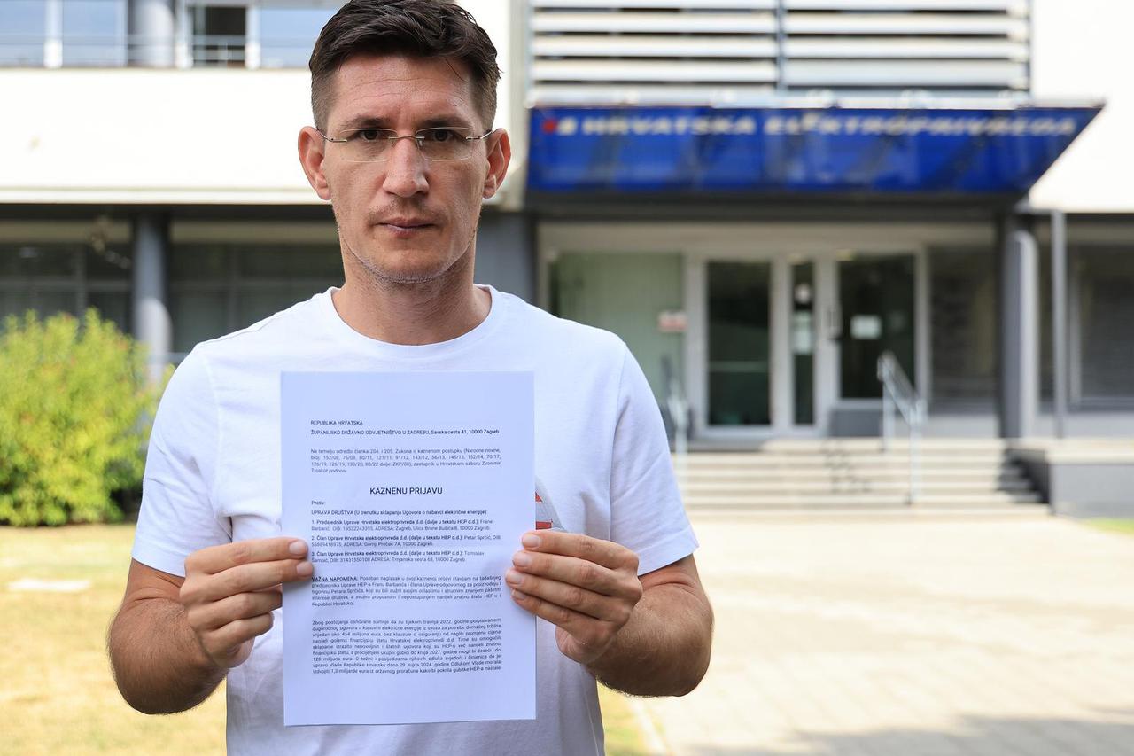 Zagreb: Zvonimir Troskot podiže kaznenu prijavu protiv HEP-a 