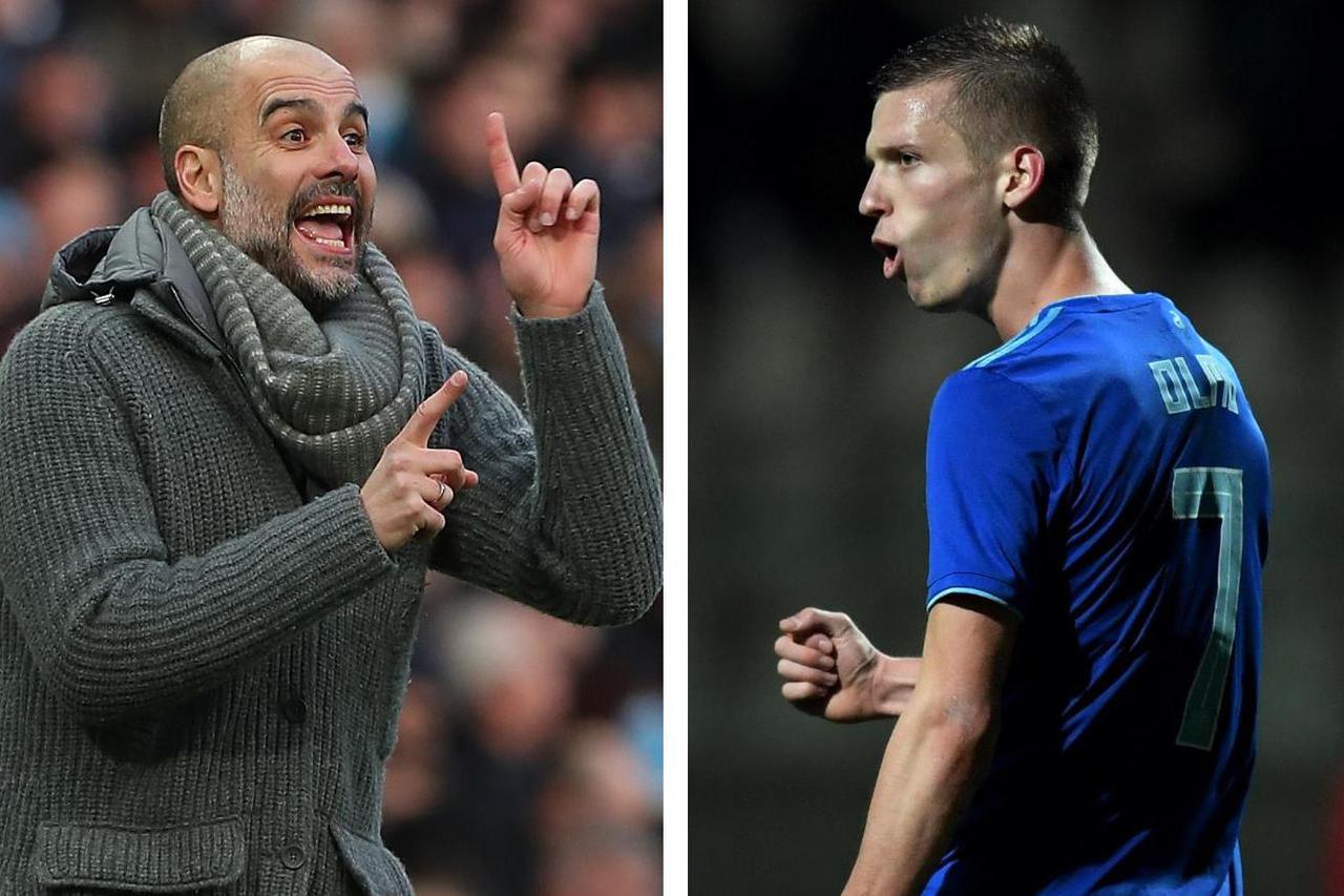 Pep Guardiola i Dani Olmo