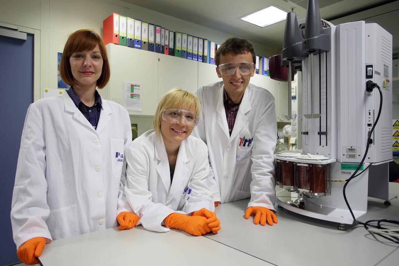 28.05.2015., Zagreb - Andrea Kisic, Olga Malev i Slavko Rast, Pliva istrazivacki centar.  Photo: Jurica Galoic/PIXSELL