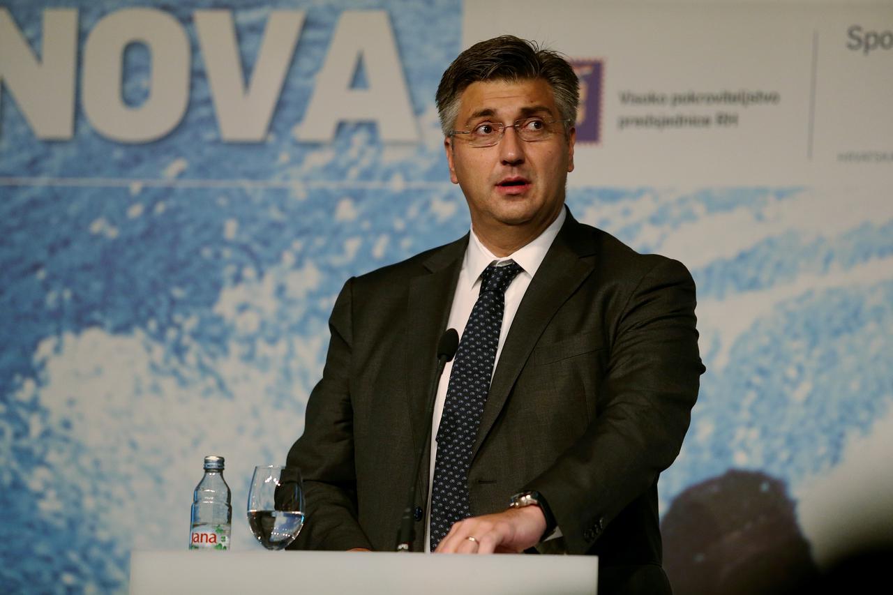 Zagreb: Andrej Plenković i Kolinda Grabar-Kitarović na konferenciji "Dan velikih planova"