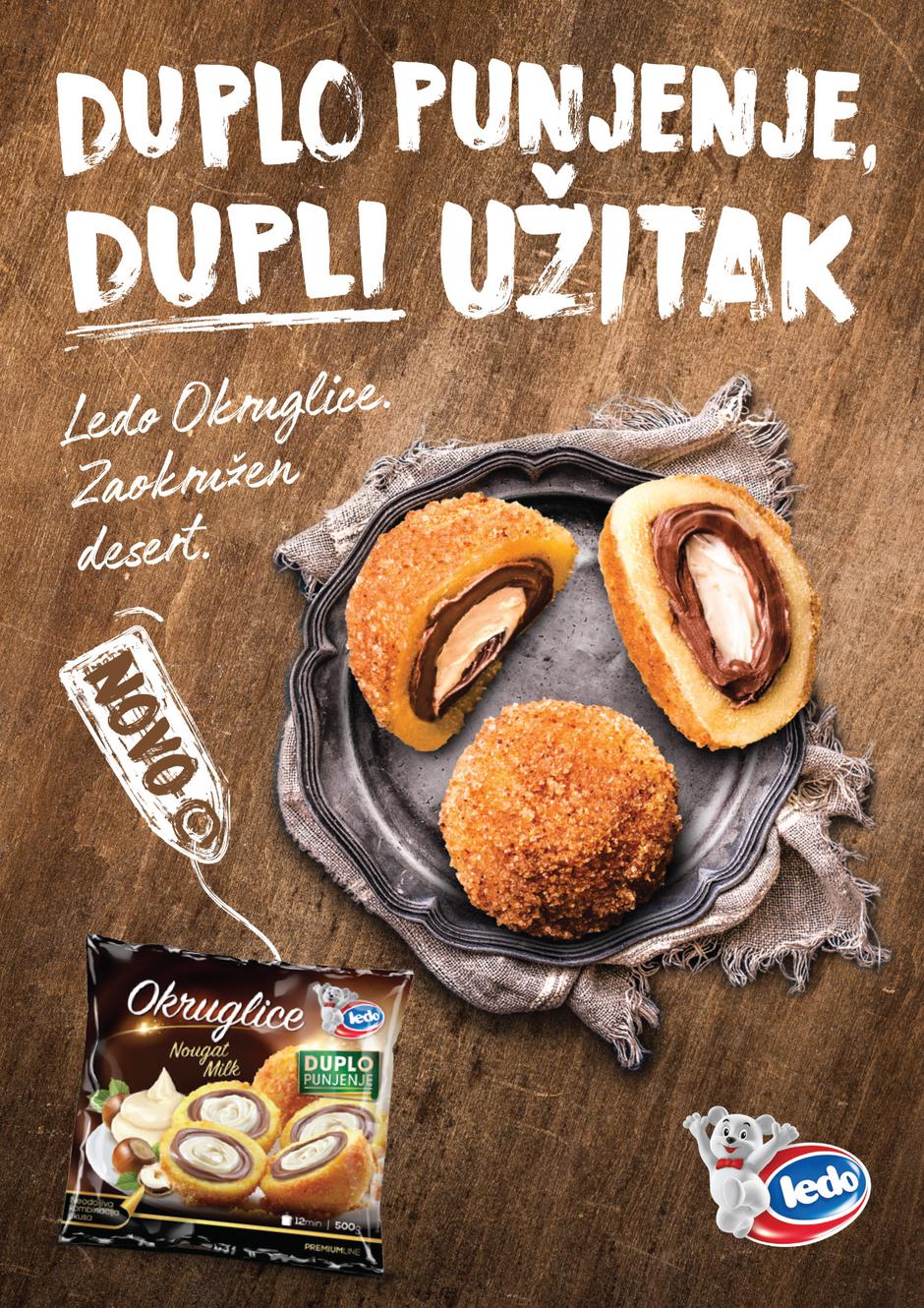 Ledo okruglice Nougat-Milk