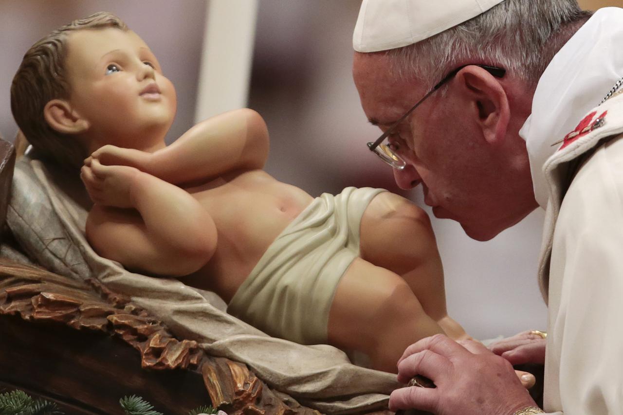 Papa Franjo polnoćka