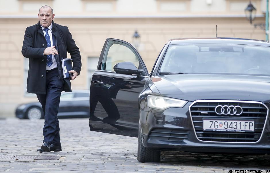 Zagreb: Dolazak članova koalicijske vlade na sastanak u Banske dvore