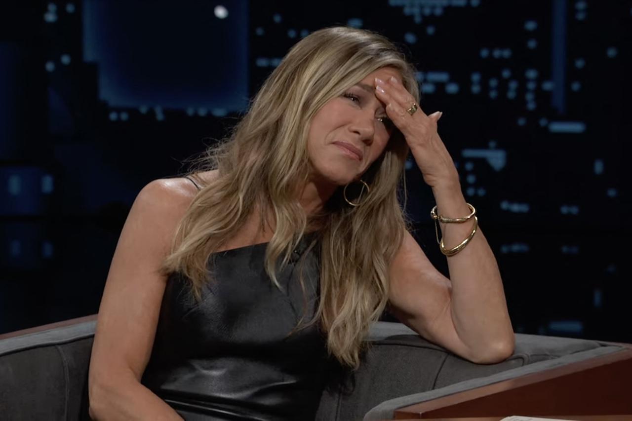 Jennifer Aniston dans le talk-show Jimmy Kimmel Live !
