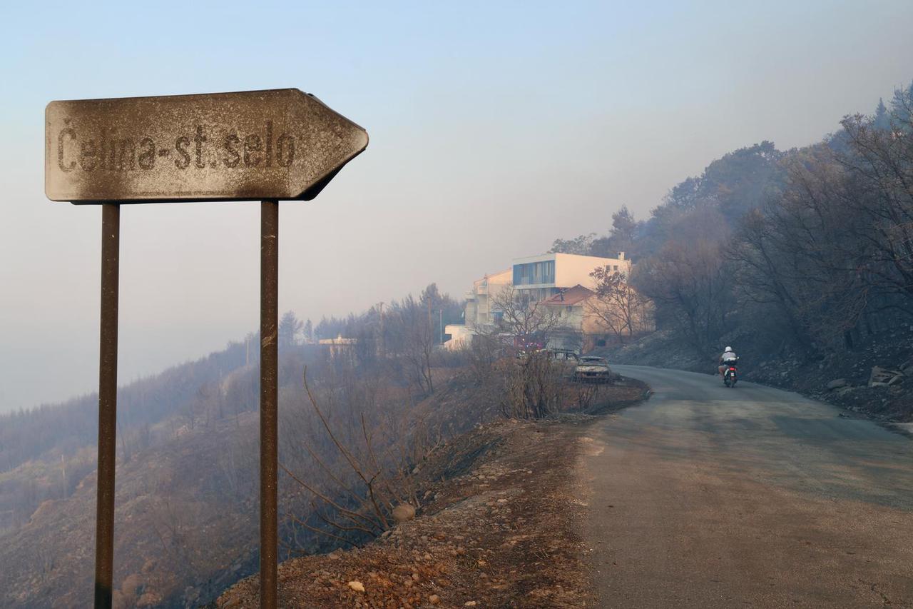 Posljedice požara kod Omiša