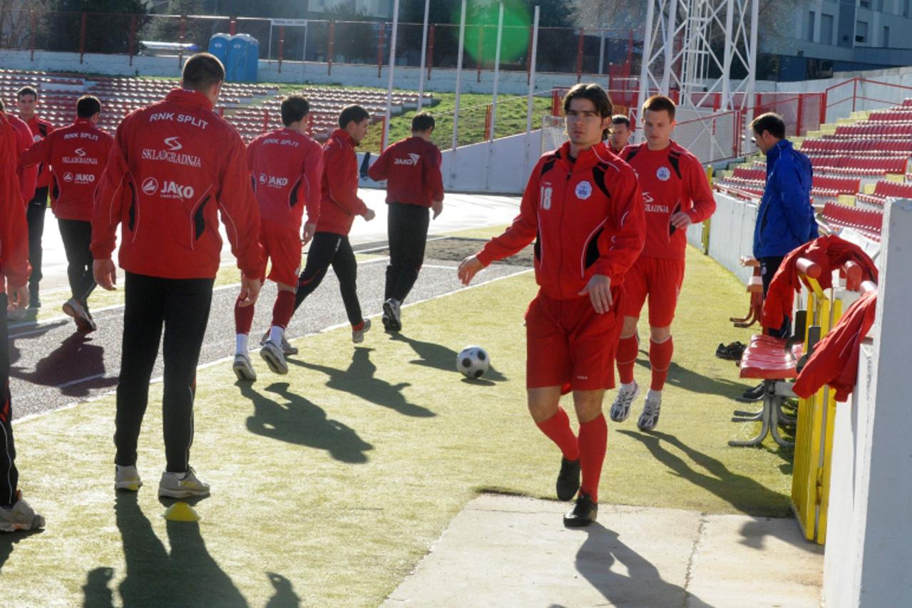 \'12.01.2011.,Split -Stadion park mladezi trening nogometnog kluba split Photo: Nino Strmotic/PIXSELL\'