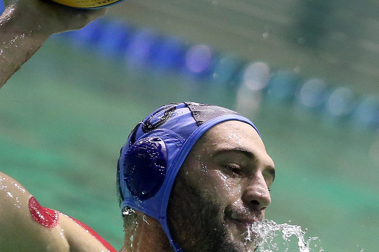 11.01.2014., Bazen Utrina, Zagreb - Triglav jadranska vaterpolo liga 2013/2014., 11. kolo, Medvescak - Primorje EB. Paolo Obradovic.  Photo: Goran Stanzl/PIXSELL