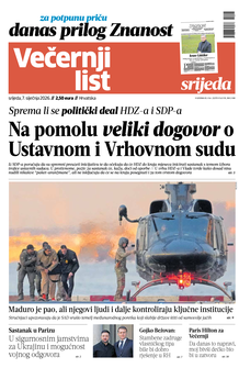 Večernji list naslovnica