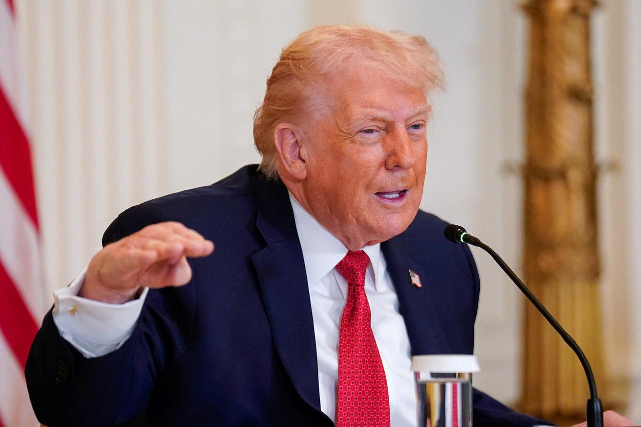 U.S. President Trump participates in rural health roundtable, at the White House in Washington