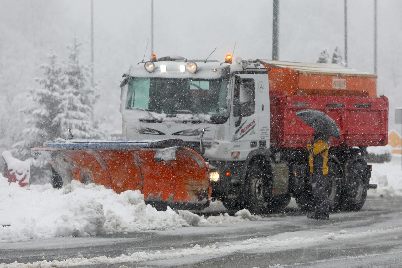 Snježni uvjeti na autocesti A1