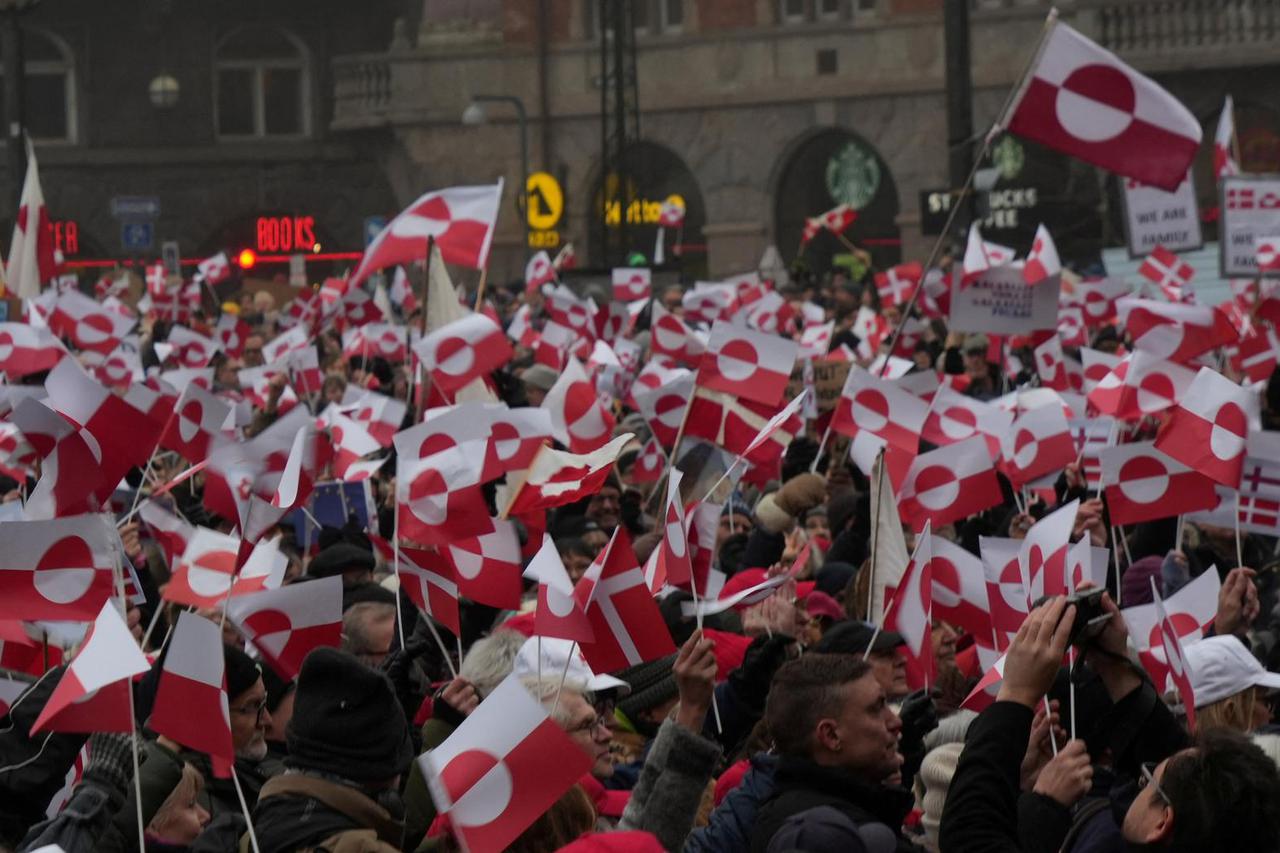 Protesters rally in Copenhagen in solidarity with Greenland