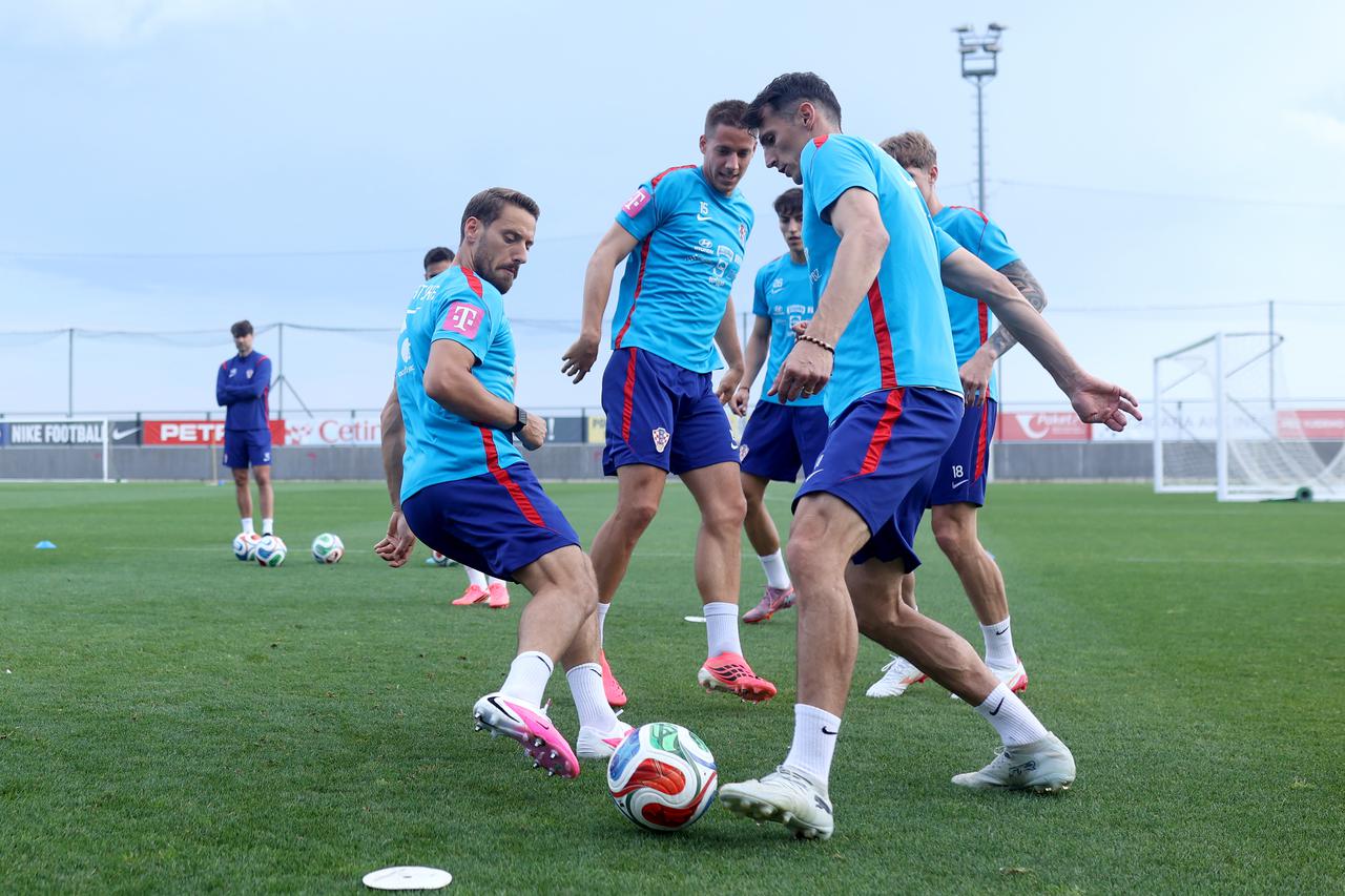 Trening hrvatske nogometne reprezentacije u Rijeci