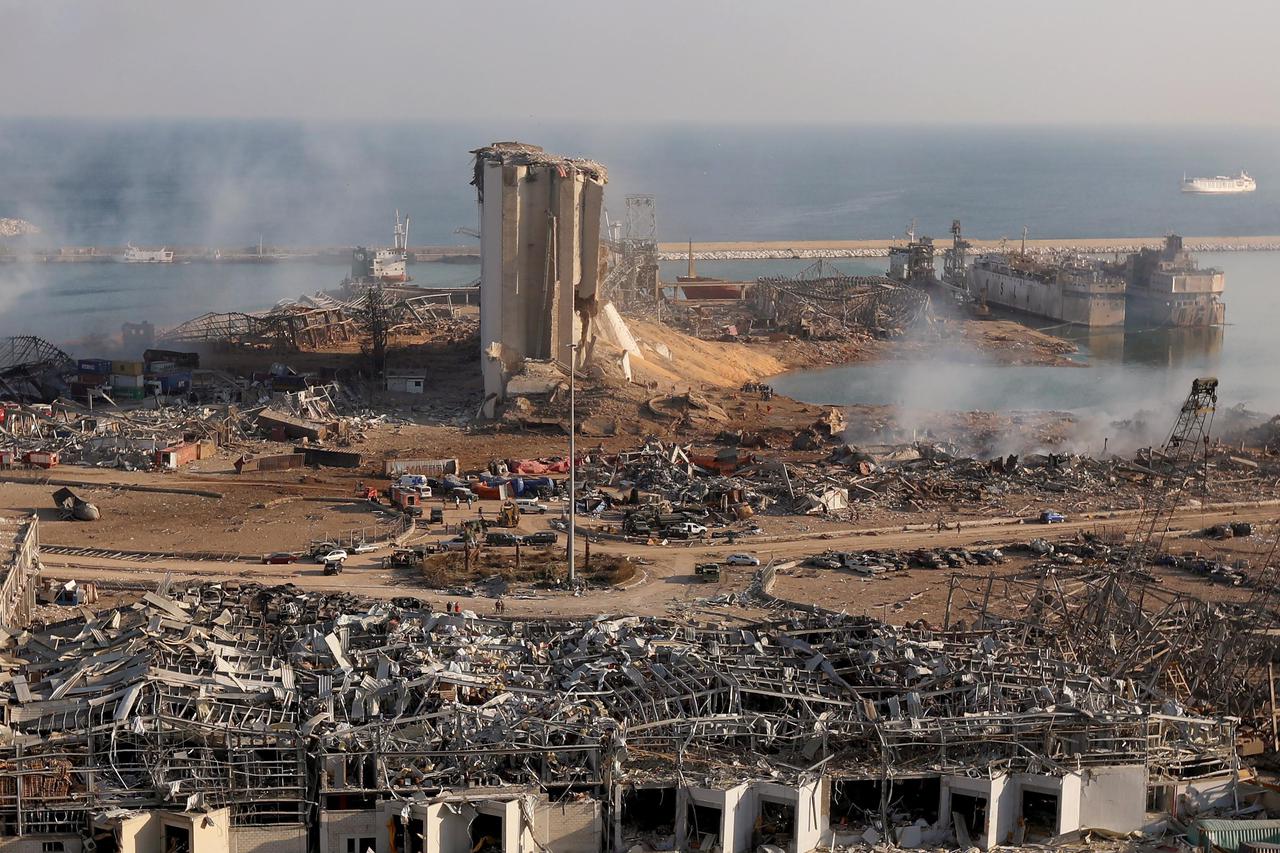 Aftermath of Tuesday's blast in Beirut's port area