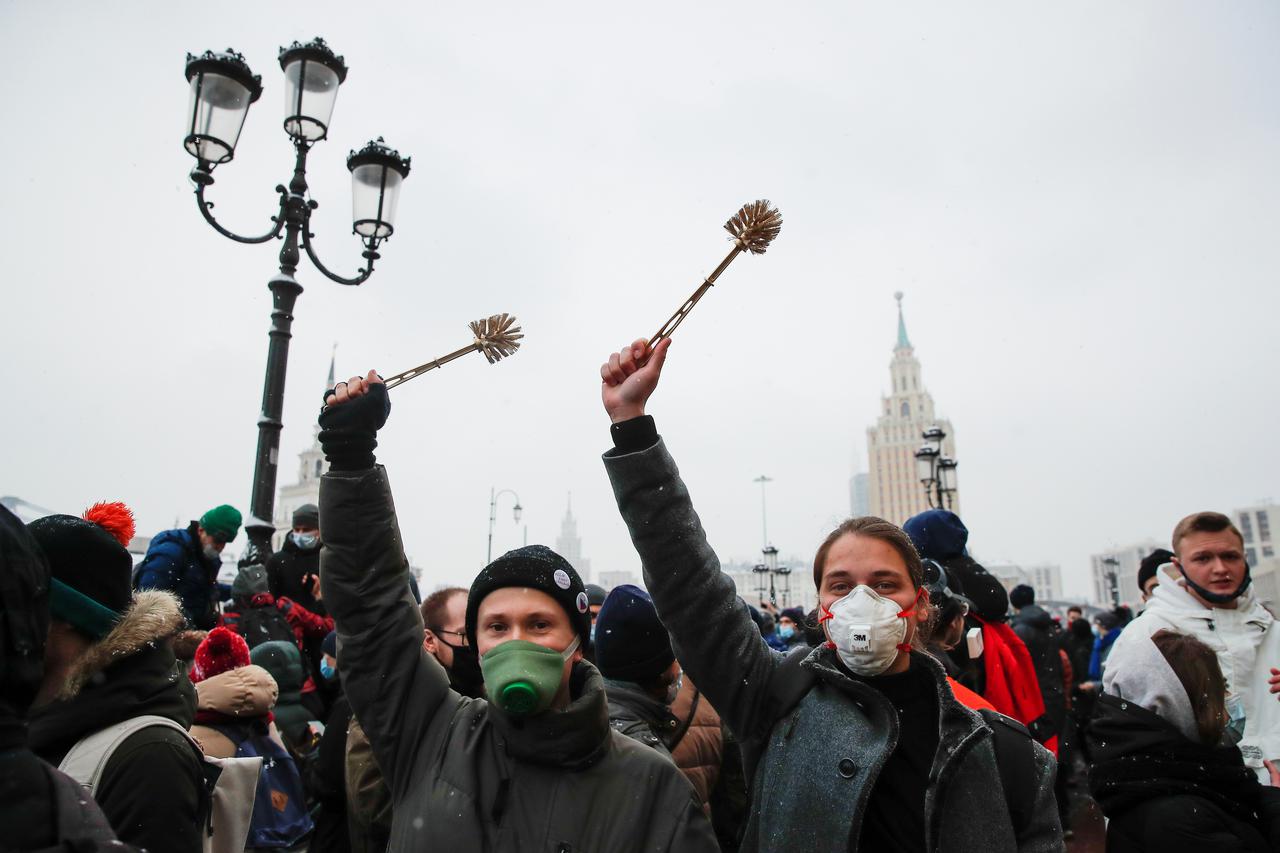 Rally in support of Alexei Navalny in Moscow