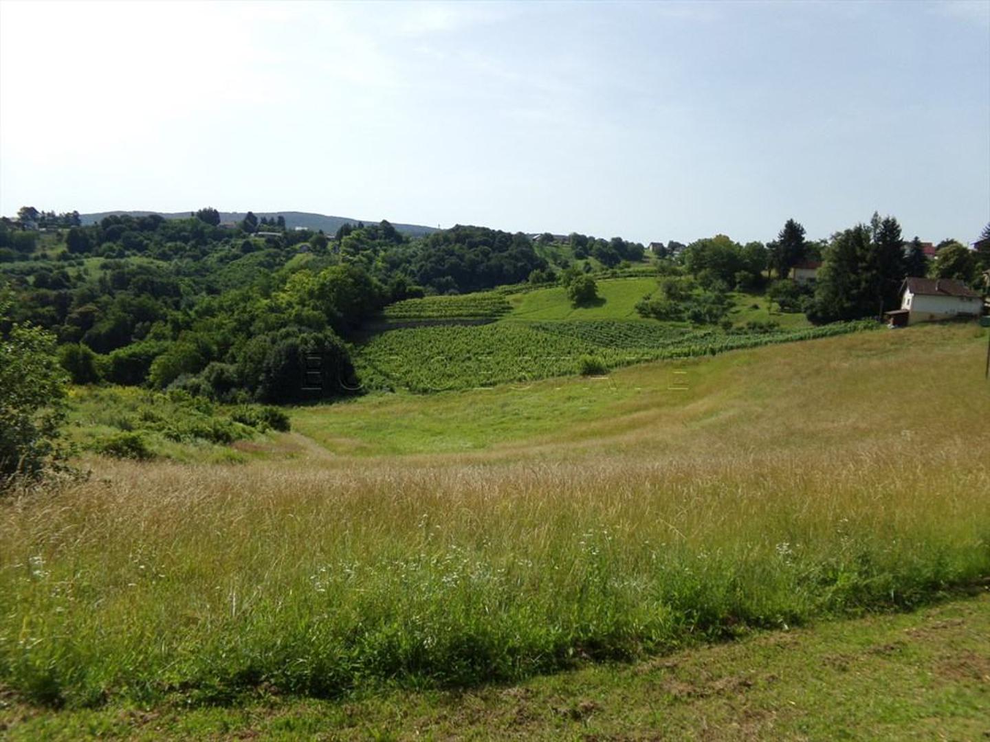 Parcela se nalazi na vrhu brežuljka, orijentirana na istok, jug i zapad, osunčana tijekom cijelog dana. 
