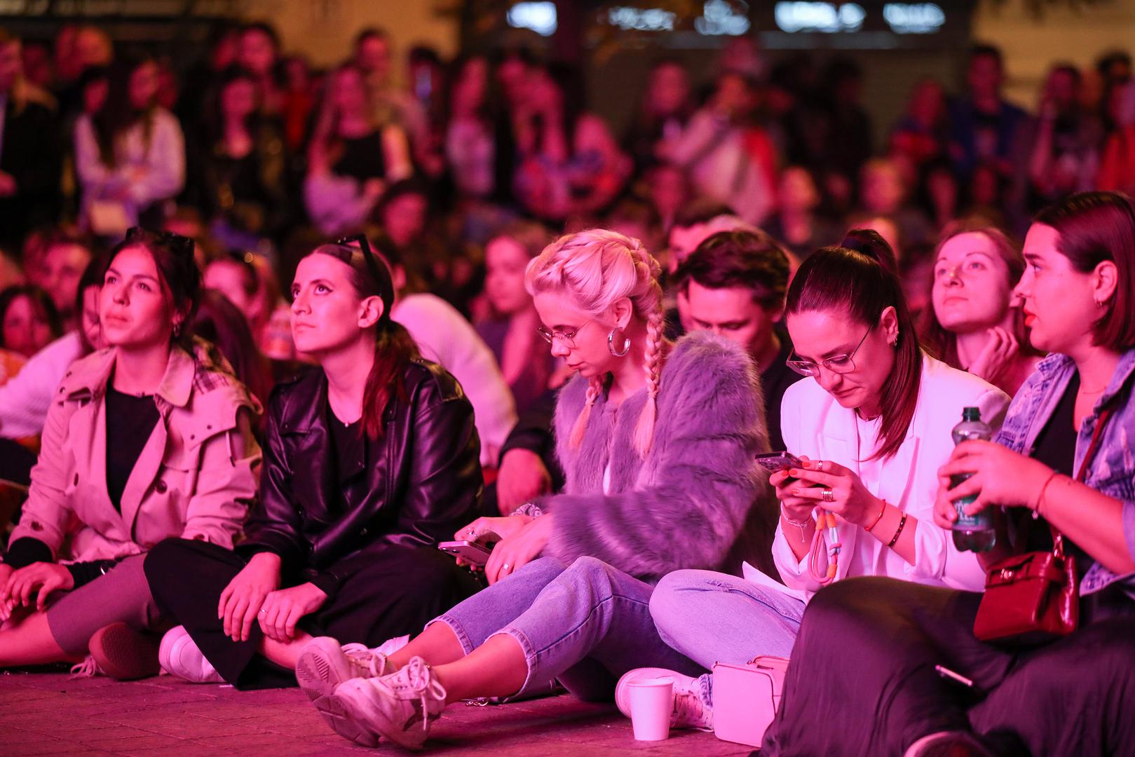 Zagreb: Gledanje finalne večeri Eurosonga na Europskom trgu