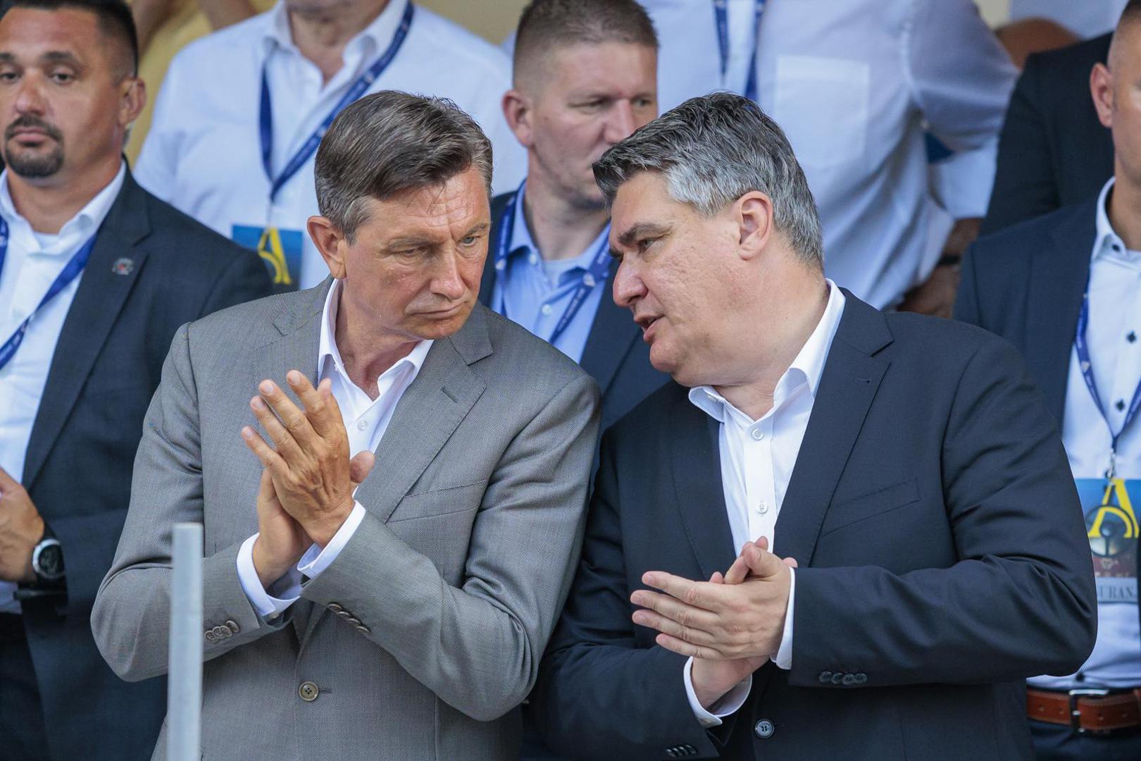 Slovenski predsjednik Borut Pahor i hrvatski predsjednik Zoran Milanović