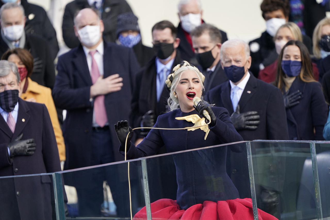 Lady Gaga at 2021 Presidential Inauguration - Washington