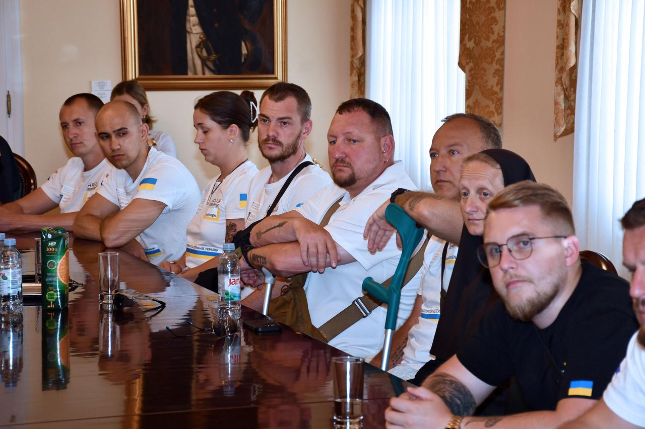 Požega: Prijem ukrajinskih branitelja u vijećnici Grada Požege