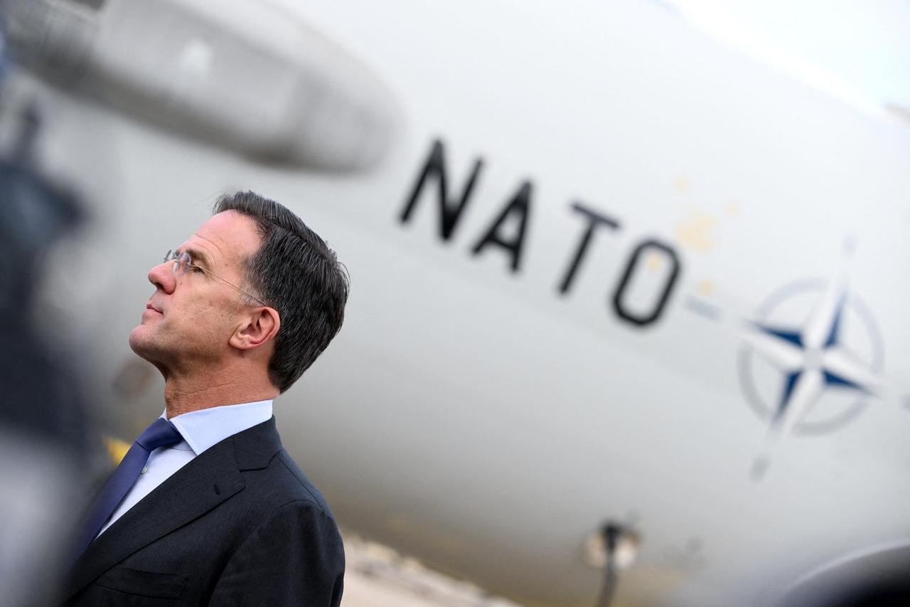 NATO Secretary General Mark Rutte visits the German air base of Geilenkirchen