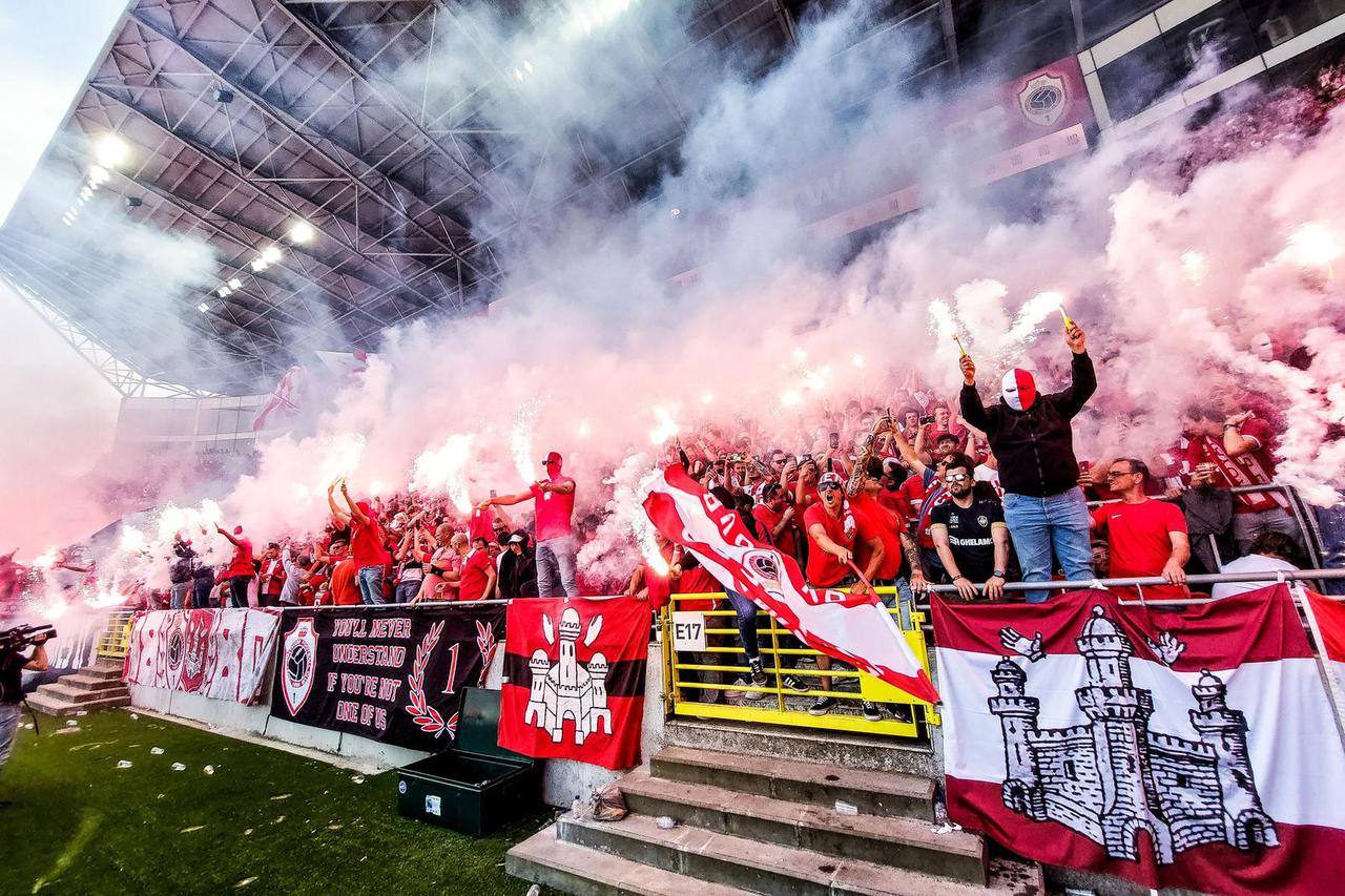 Antwerpen: Doigravanje Jupiler Pro lige između Royal Antwerp FC RAFC i Royale Union Saint-Gilloisea