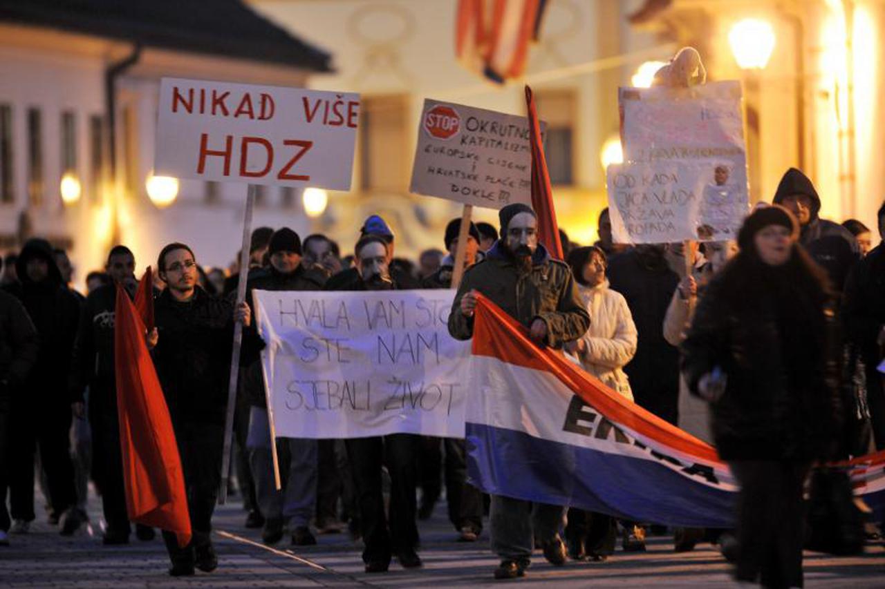 Prosvjed u Varaždinu (1)