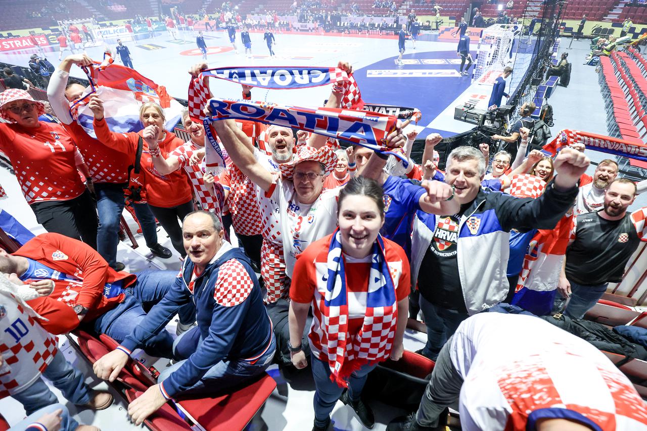 Susret Islanda i Hrvatske u drugom krugu EHF Europskog prvenstva, navijači 