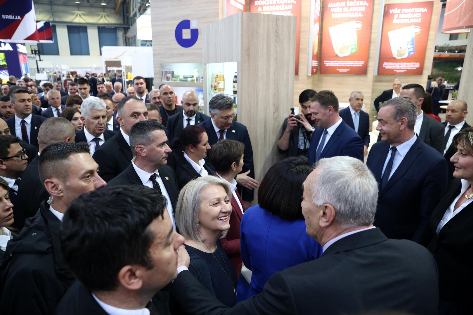 02.05.2023., Mostar, Bosna i Hercegovina - Izraleska veleposlanica Galit Peleg svecano je otvorila 24. Gospodarski sajam u Mostaru. Otvaranju su nazocili mnogobrojni politicari kako iz Bosne i Hercegovine tako i iz regije. Na otvaranju se obratio i predsjednik Vlade Republike Hrvatske Andrej Plenkovic.  Photo: Denis Kapetanovic/PIXSELL