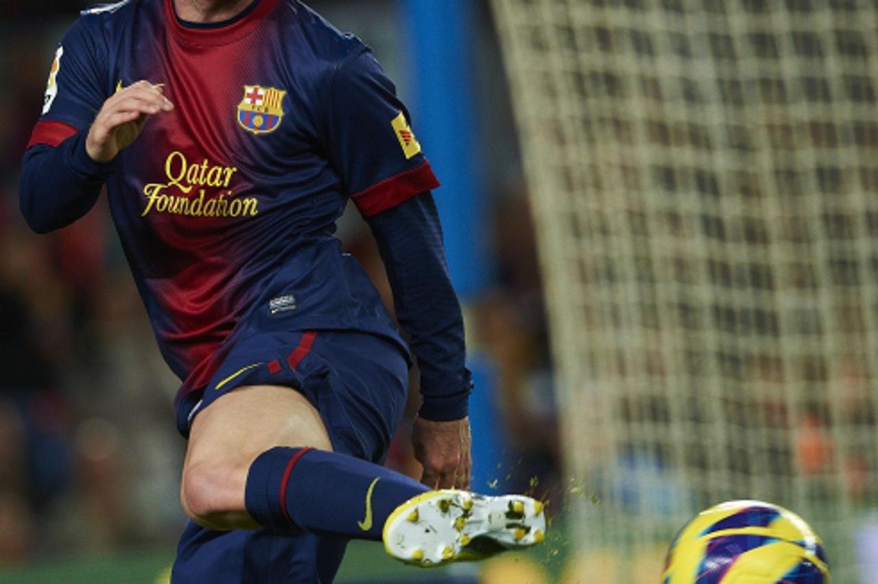 'Lionel Messi (FC Barcelona), during La Liga soccer match between FC Barcelona and CA Osasuna, at the Camp Nou stadium in Barcelona, Spain, Sunday, January 27, 2013. Foto: S.Lau/DPA/PIXSELL'