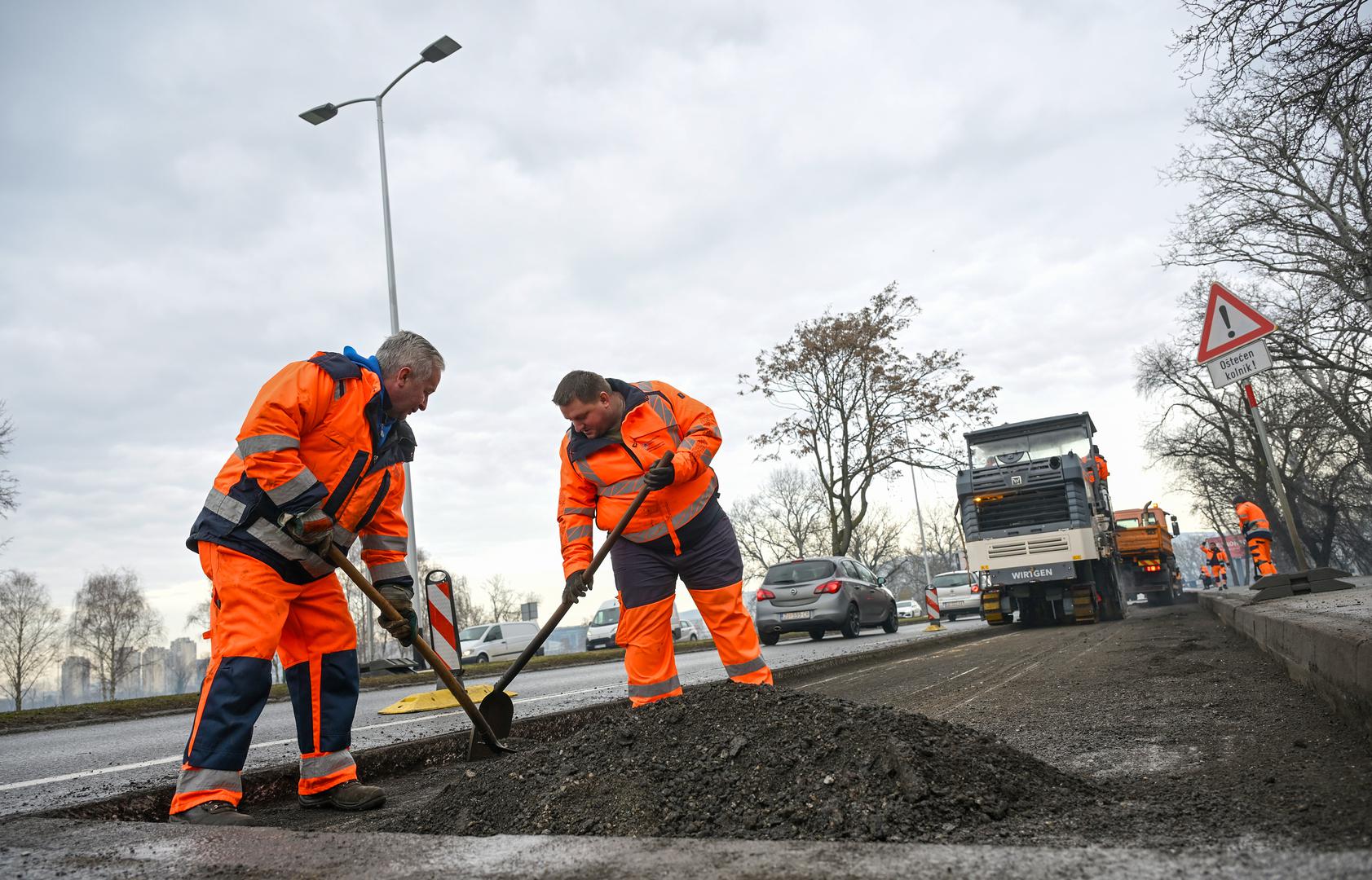 Sanirat će se udarna oštećenja na kolniku nastala kao posljedica zimskih vremenskih uvjeta, a radovi će trajati do subote u 4 sata.
