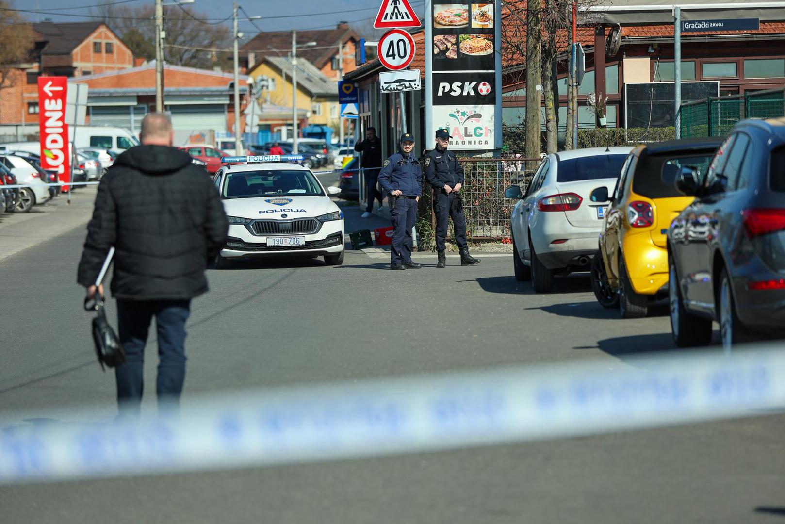19.03.2025., Zagreb - Policijski ocevid na adresi Stefanovecki zavoj I 21 u Dubravi gdje je navodno doslo do pucnjave. Photo: Sanjin Strukic/PIXSELL