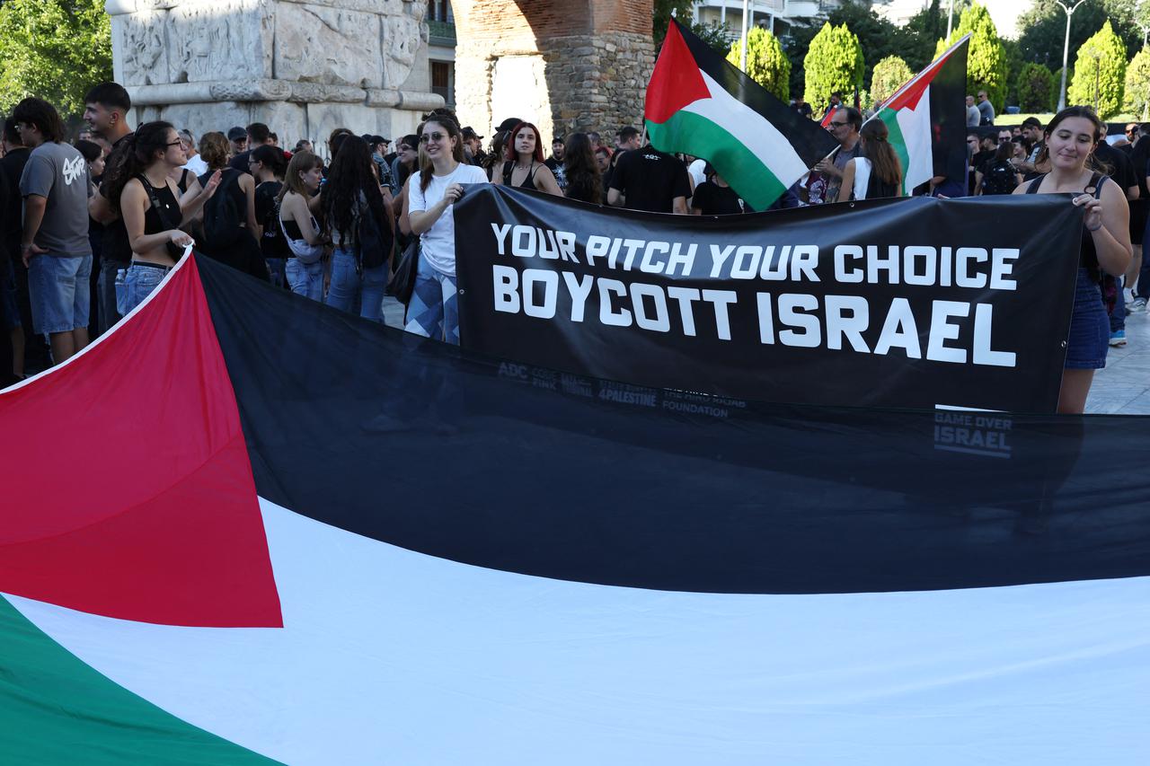 UEFA Europa League - PAOK fans gather in the city center to protest against Maccabi Tel Aviv