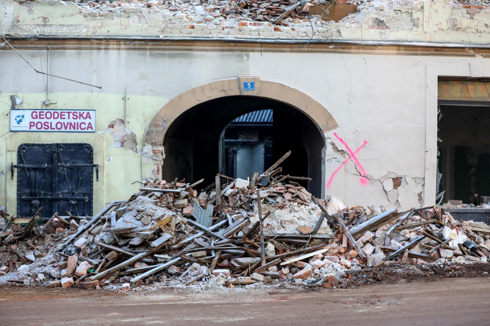 01.01.2021., Petrinja - Snazan potres pogodio je Hrvatsku 29.12., epicentar potresa magnitude 6.2 je bio 3 kilometra od Petrinje. Photo: Marko Prpic/PIXSELL