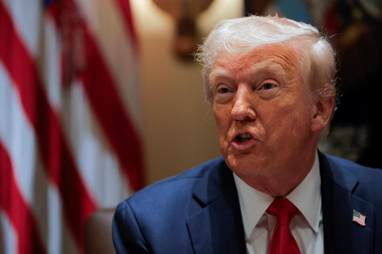 U.S. President Trump hosts his first cabinet meeting