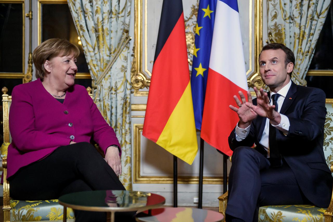 Merkel i Macron