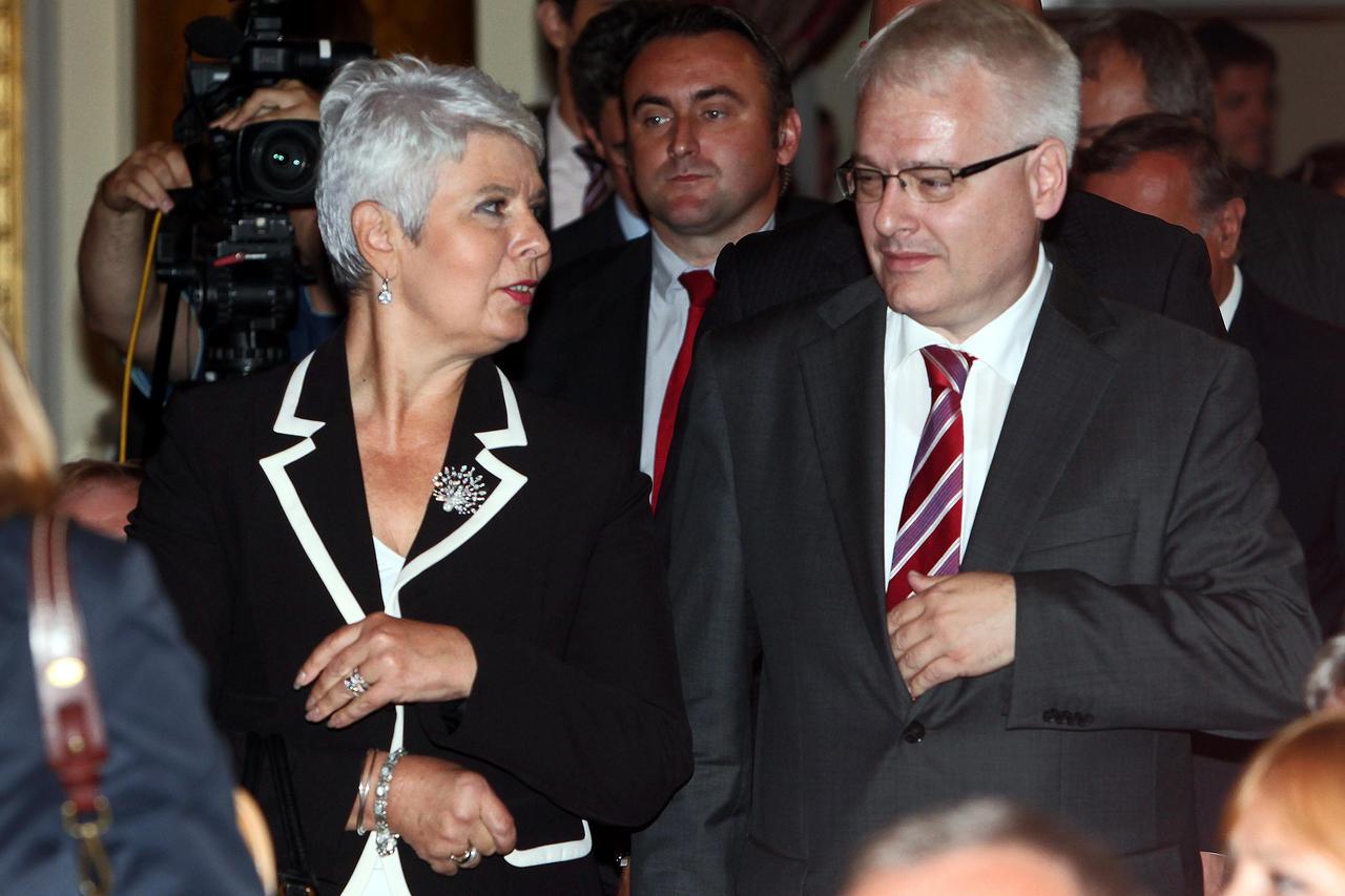 Jadranka Kosor i Ivo Josipović