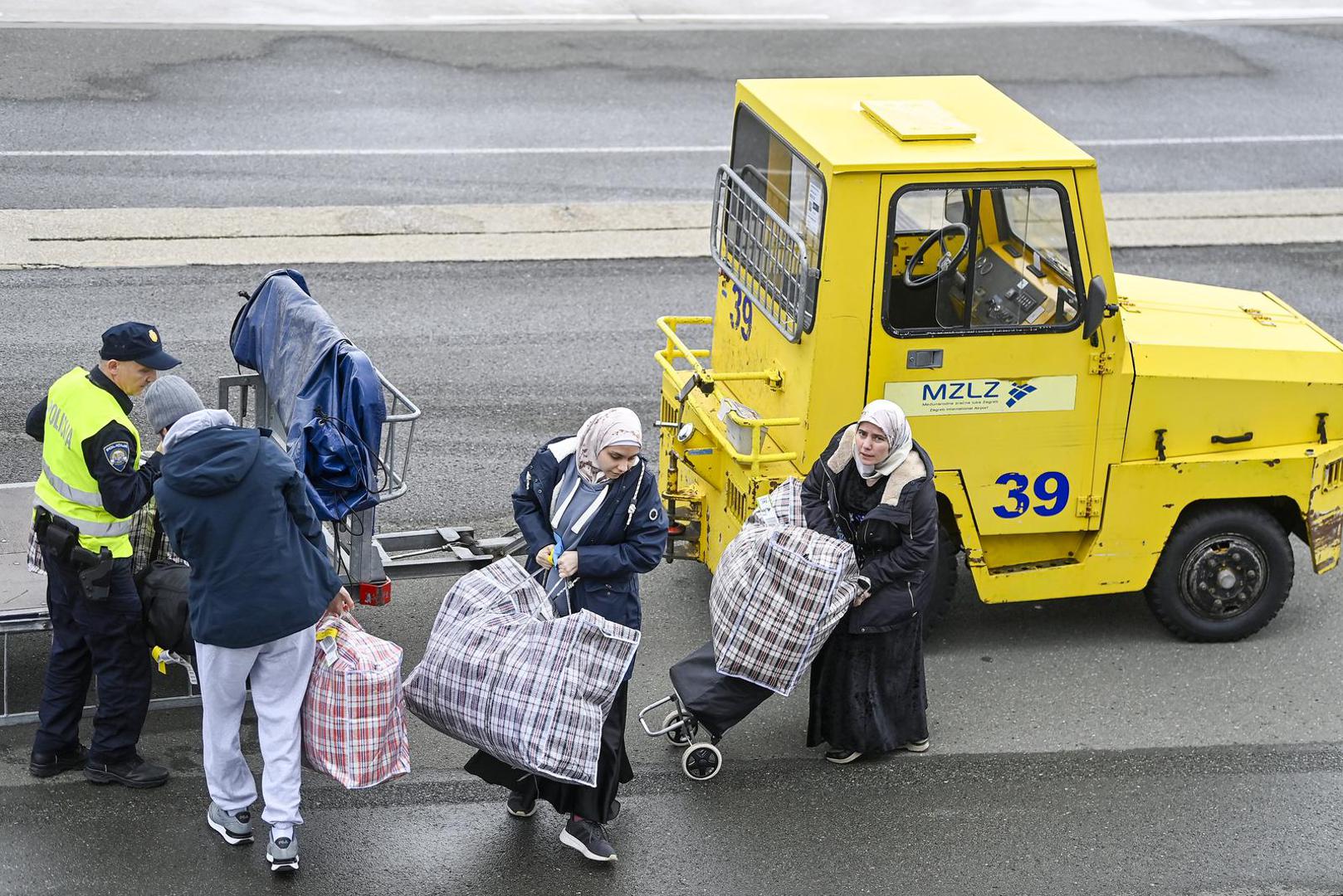 12.03.2025., Zagreb - Dolazak 11 migranata koji su vraceni iz Hamburga u Zagreb. Photo: Igor Soban/PIXSELL