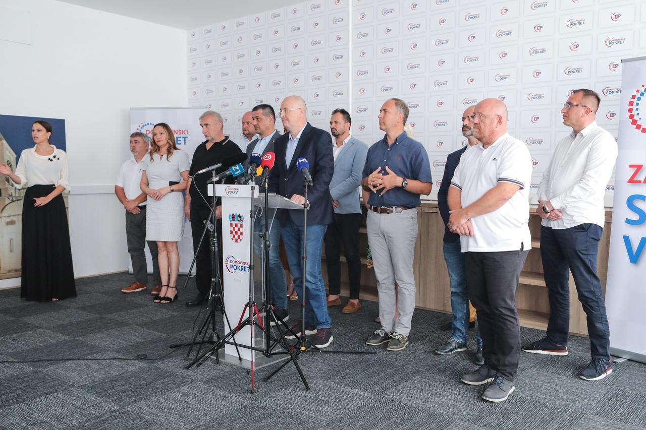Zagreb: Izjave za medije nakon sjednice Predsjedništva Domovinskog pokreta