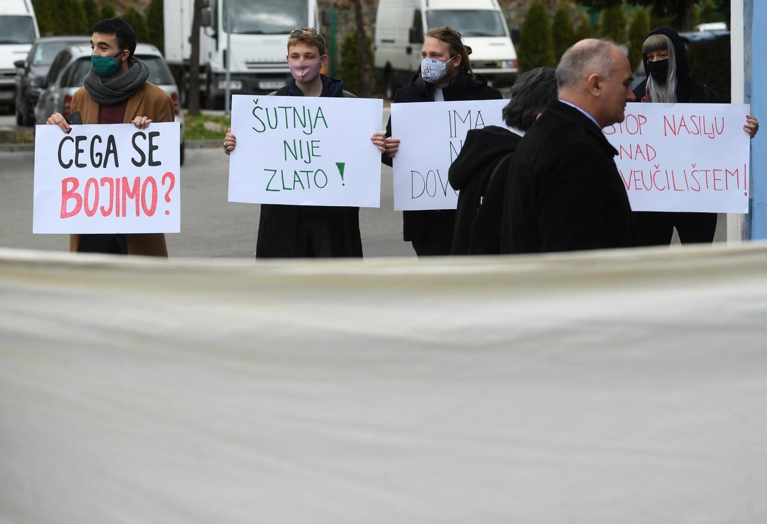 12.03.2021., Zagreb - Sastanak Senata Sveucilista u Zagrebu. Raspravljat ce o stanju na Sveucilistu, ali i potencijalnoj smjeni rektora Damra Borasa. Photo: Marko Lukunic/PIXSELL