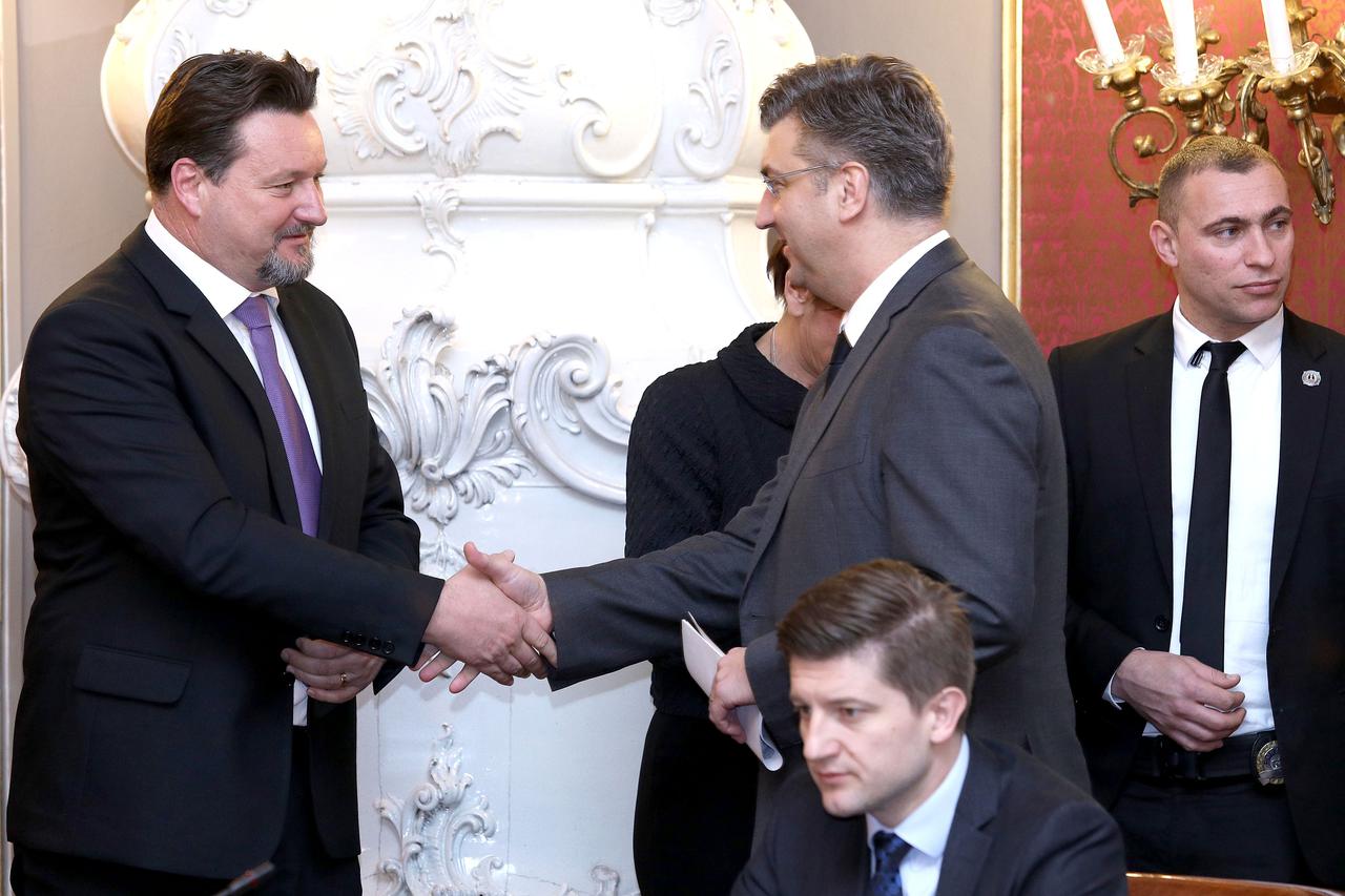 Andrej Plenković i Lovro Kuščević