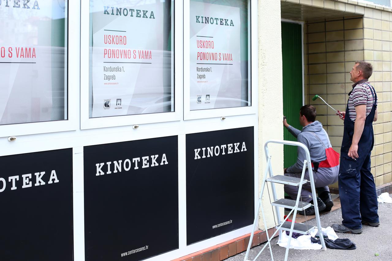 30.03.2017., Zagreb - Radovi u prostorijama Kinoteke koja se trenutno uredjuje. Photo: Sanjin Strukic/PIXSELL
